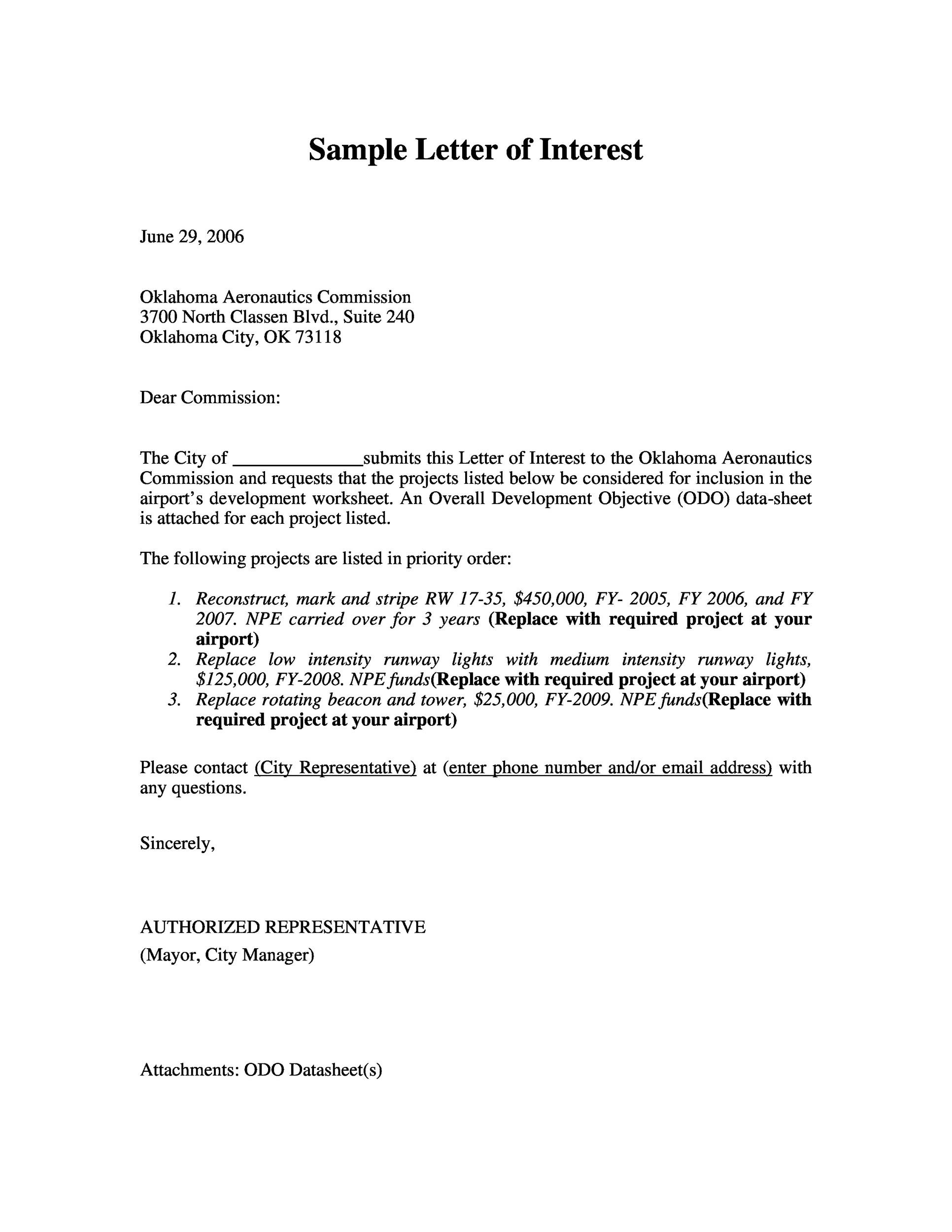 Detail Contoh Letter Of Interest Nomer 3