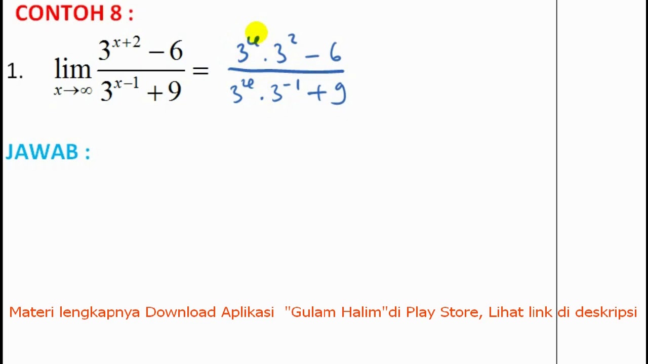 Detail Contoh Limit Tak Hingga Nomer 36