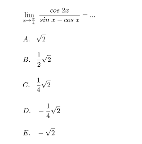 Detail Contoh Limit Trigonometri Nomer 7