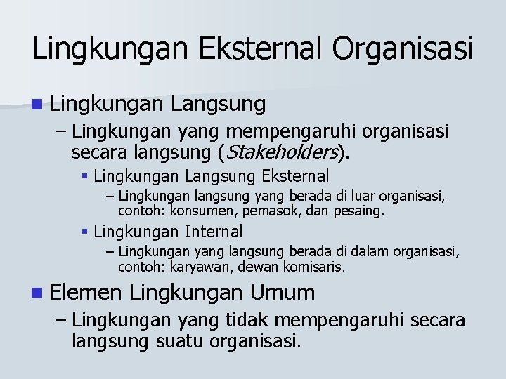 Detail Contoh Lingkungan Eksternal Nomer 18