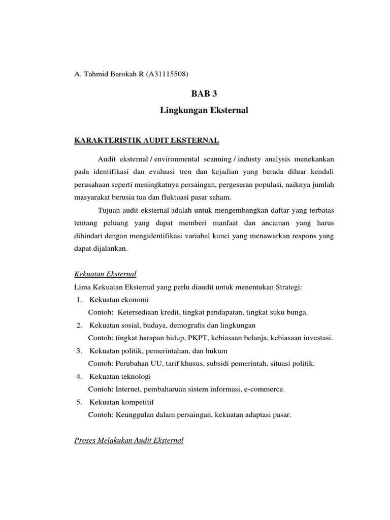 Detail Contoh Lingkungan Eksternal Nomer 23