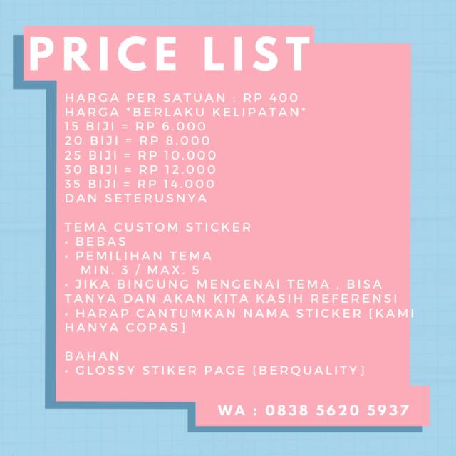 Detail Contoh List Rp Wa Nomer 32