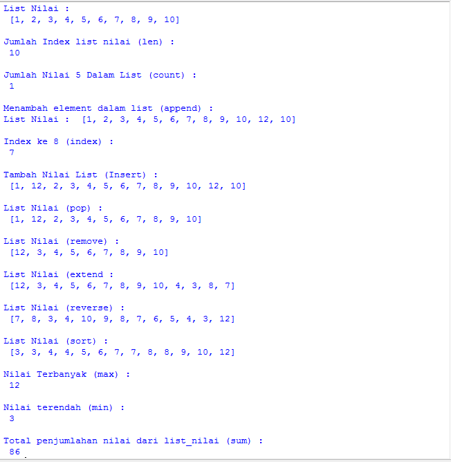 Detail Contoh Listing Program Nomer 12