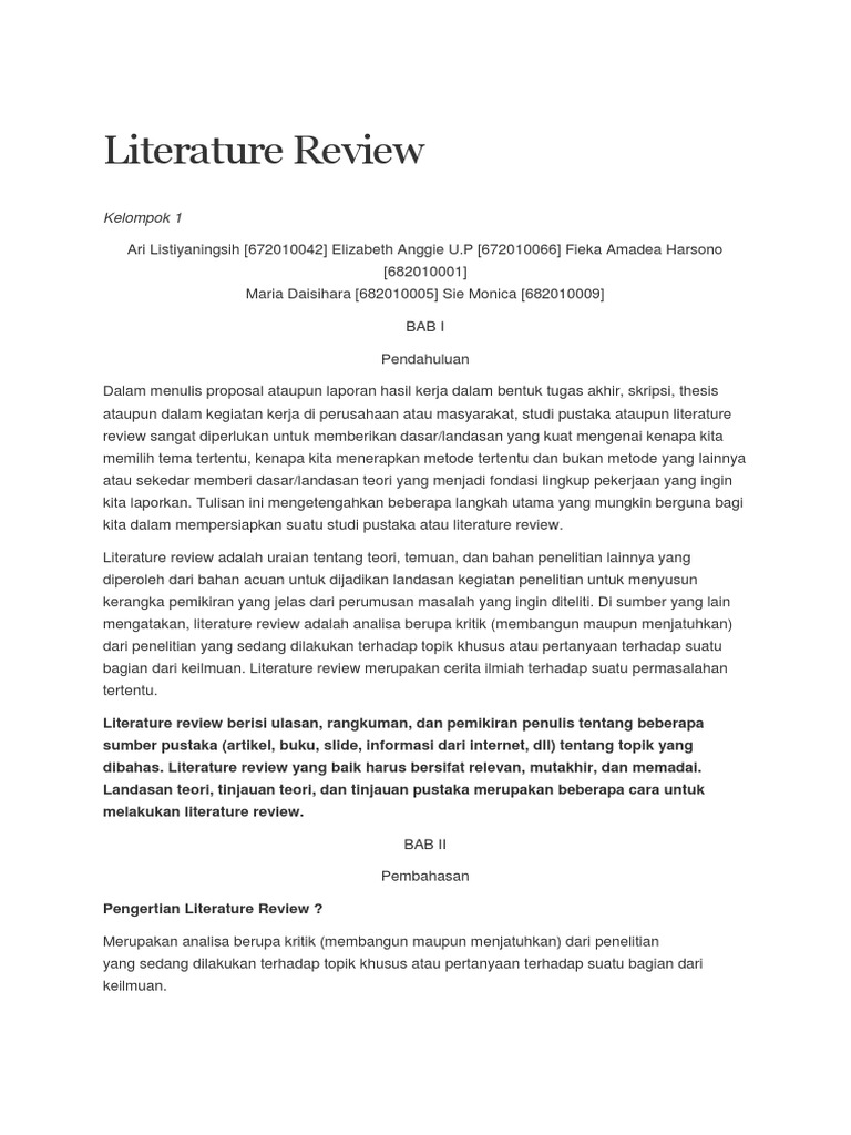 contoh literature review dalam proposal