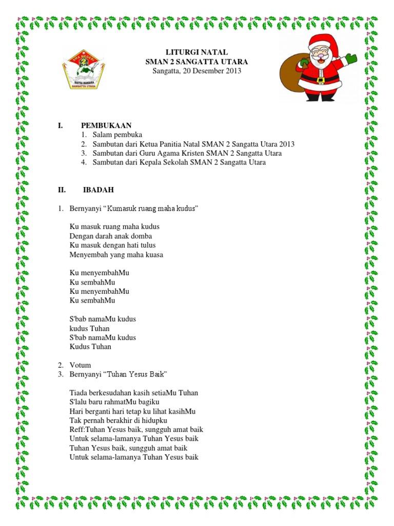 Detail Contoh Liturgi Natal Sekolah Minggu Nomer 7