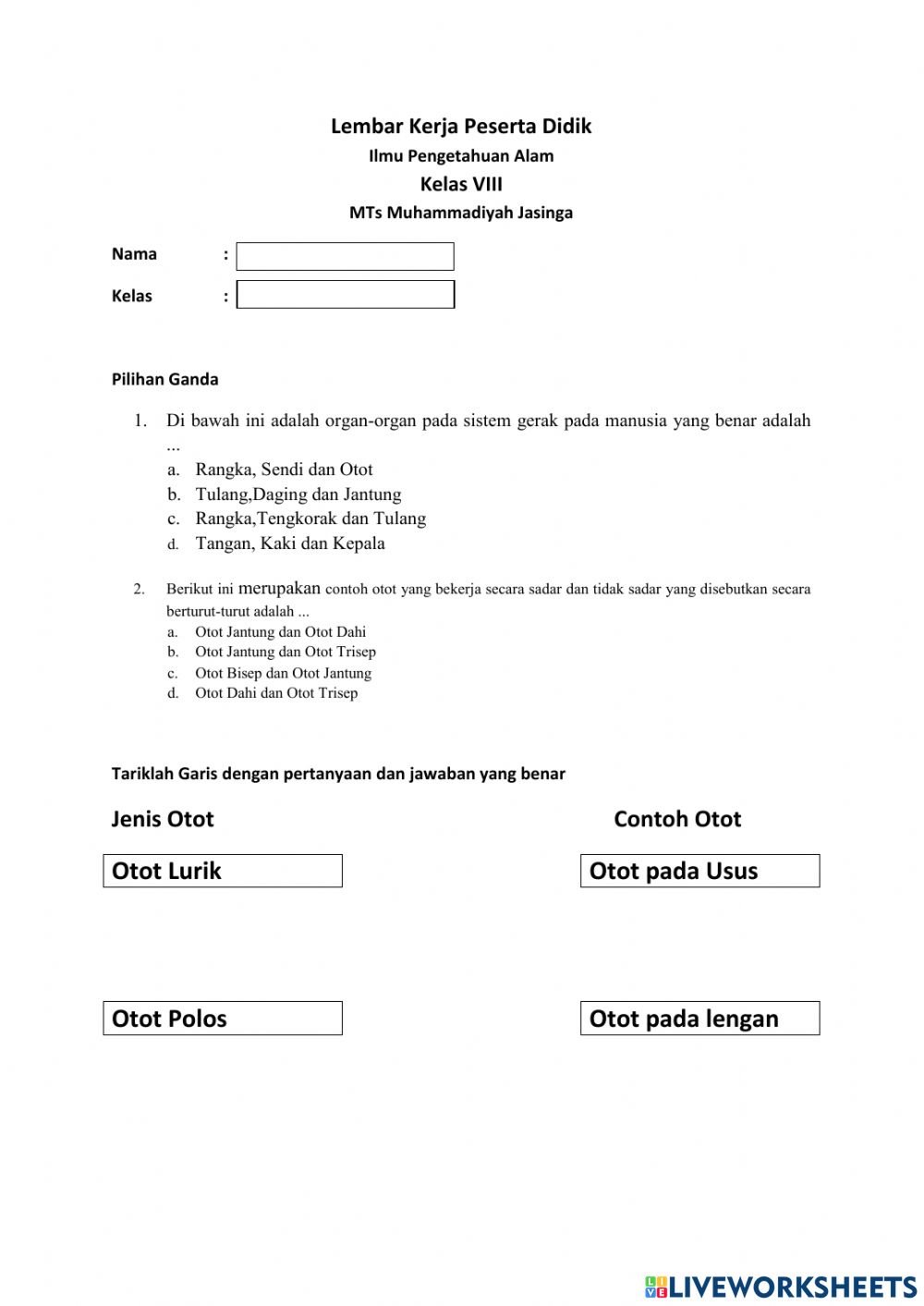 Detail Contoh Lkpd Ipa Smp Kurikulum 2013 Nomer 2