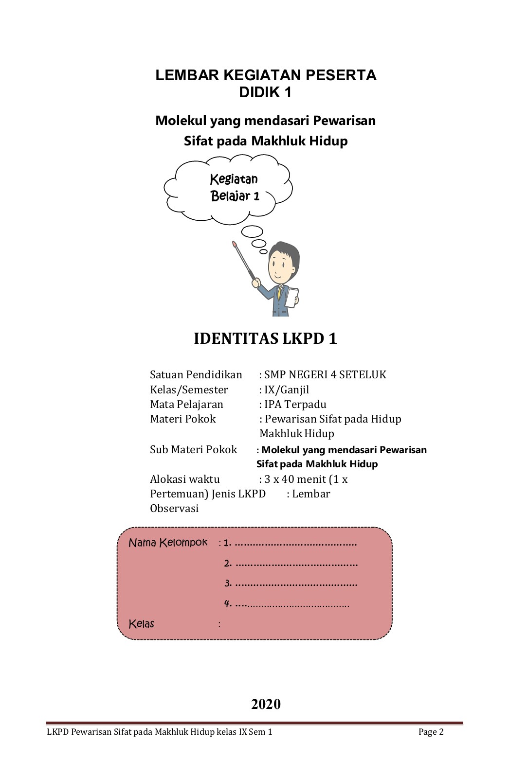 Detail Contoh Lkpd Ipa Smp Kurikulum 2013 Nomer 20