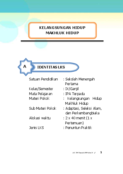 Detail Contoh Lkpd Ipa Smp Kurikulum 2013 Nomer 49