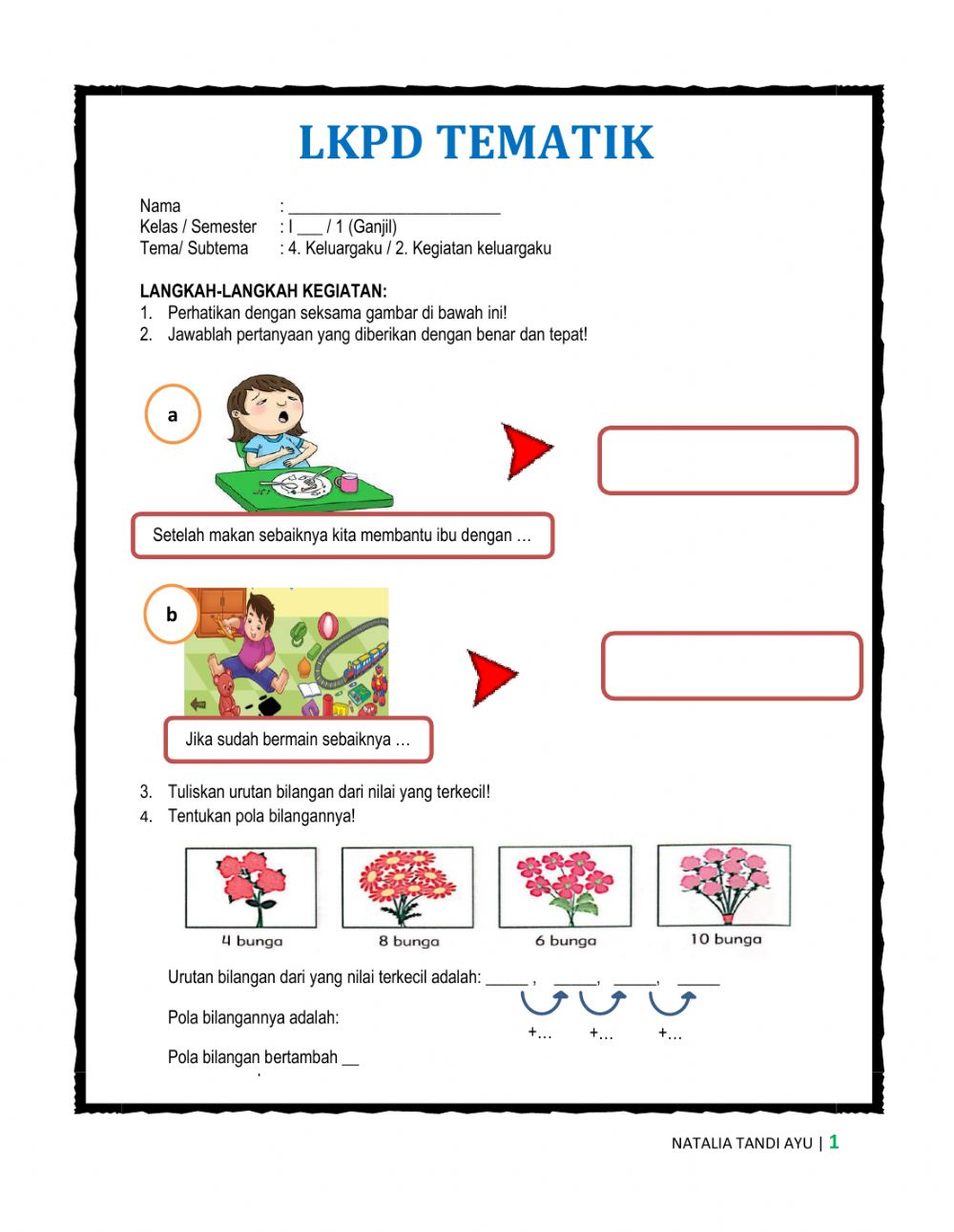 Detail Contoh Lkpd Sd Kelas 1 Nomer 15