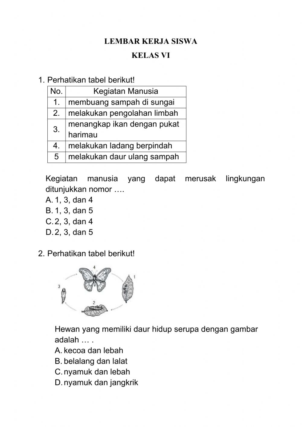 Detail Contoh Lks Ipa Nomer 5