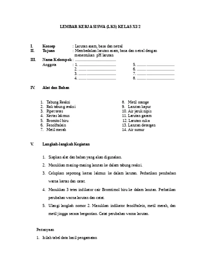 Detail Contoh Lks Ipa Nomer 43