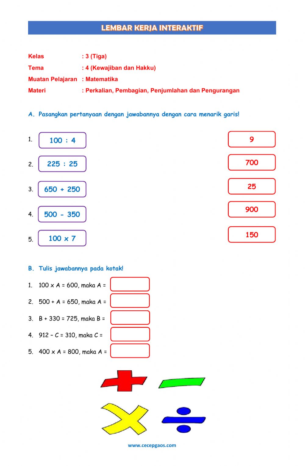 Download Contoh Lks Matematika Nomer 6