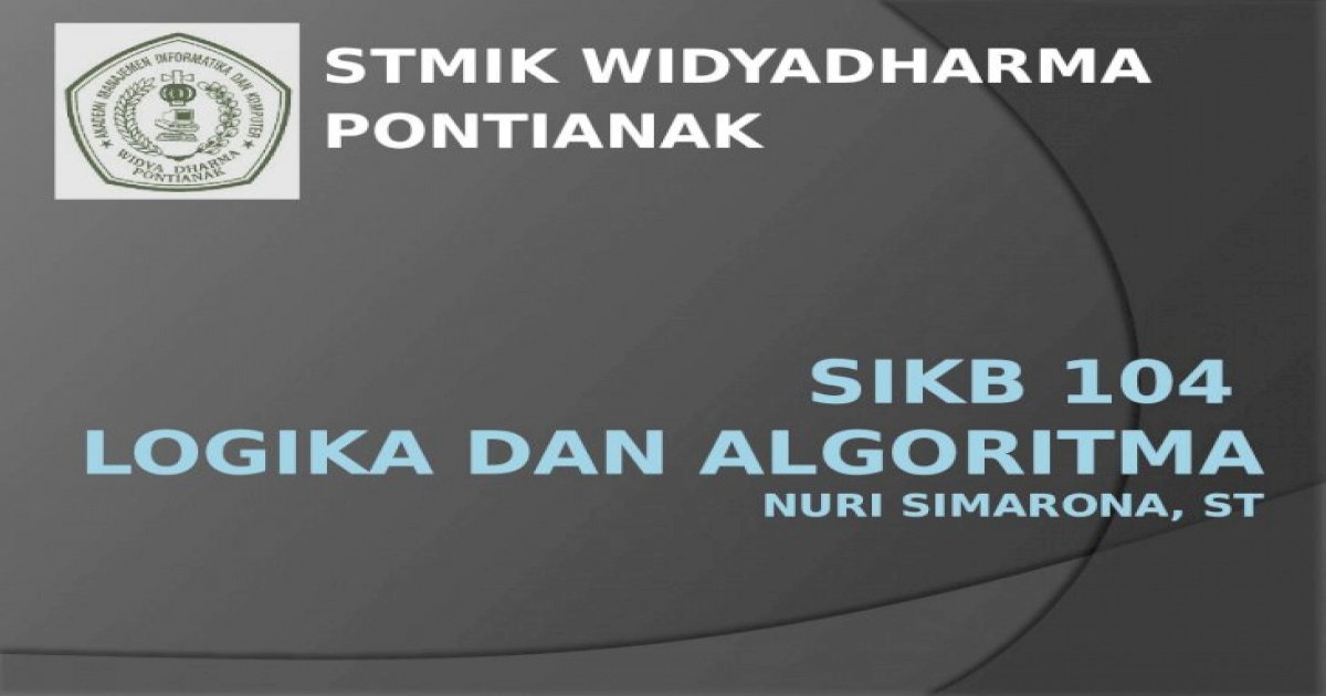 Detail Contoh Logika Dan Algoritma Nomer 52