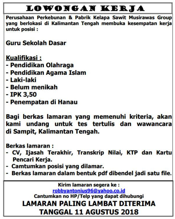 Detail Contoh Loker Kerja Nomer 31