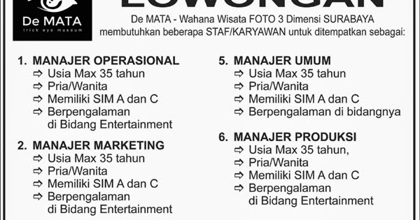 Detail Contoh Lowongan Kerja Di Koran Nomer 43