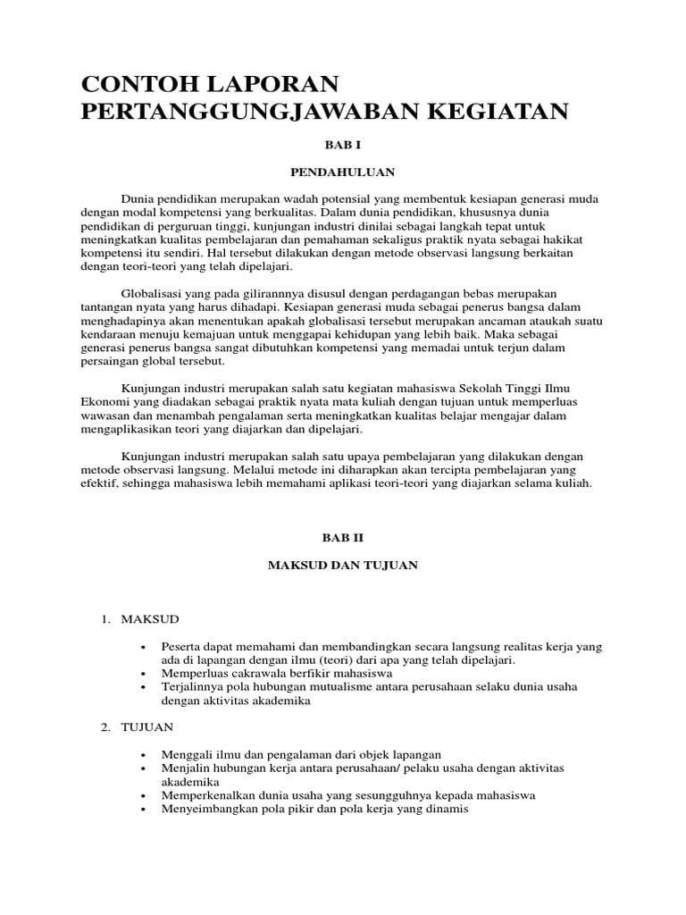 Detail Contoh Lpj Organisasi Mahasiswa Nomer 11