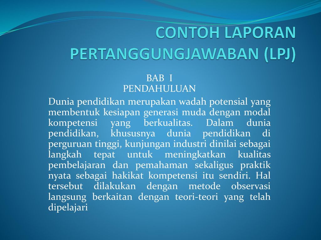 Detail Contoh Lpj Organisasi Mahasiswa Nomer 37