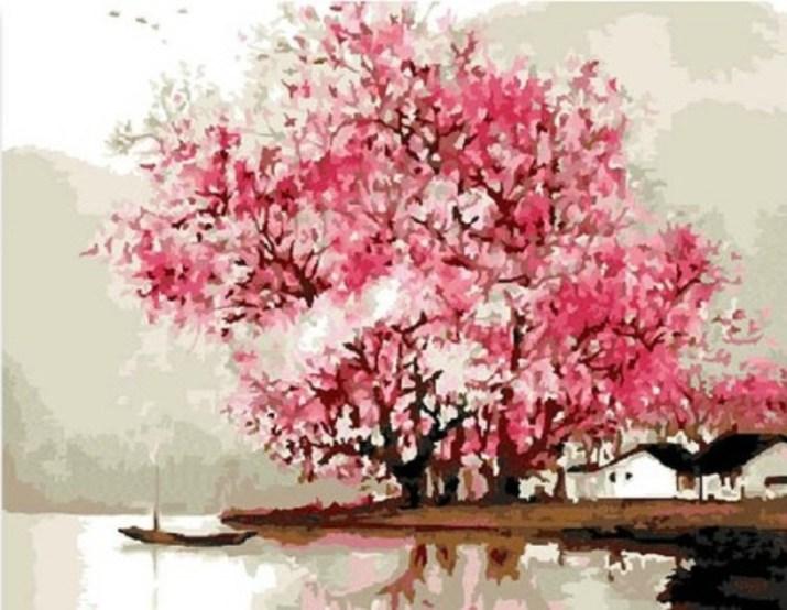 Detail Contoh Lukisan Kanvas Bunga Sakura Nomer 33