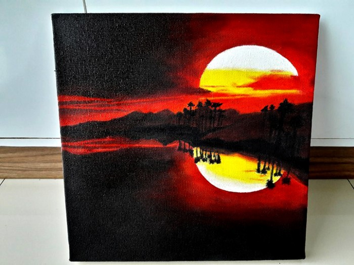 Detail Contoh Lukisan Sunset Nomer 14