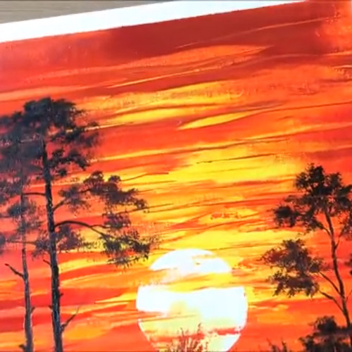 Detail Contoh Lukisan Sunset Nomer 3
