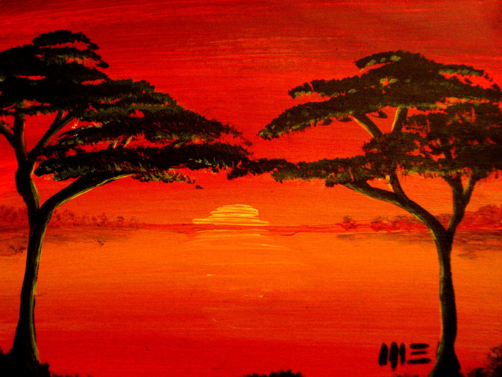 Detail Contoh Lukisan Sunset Nomer 32