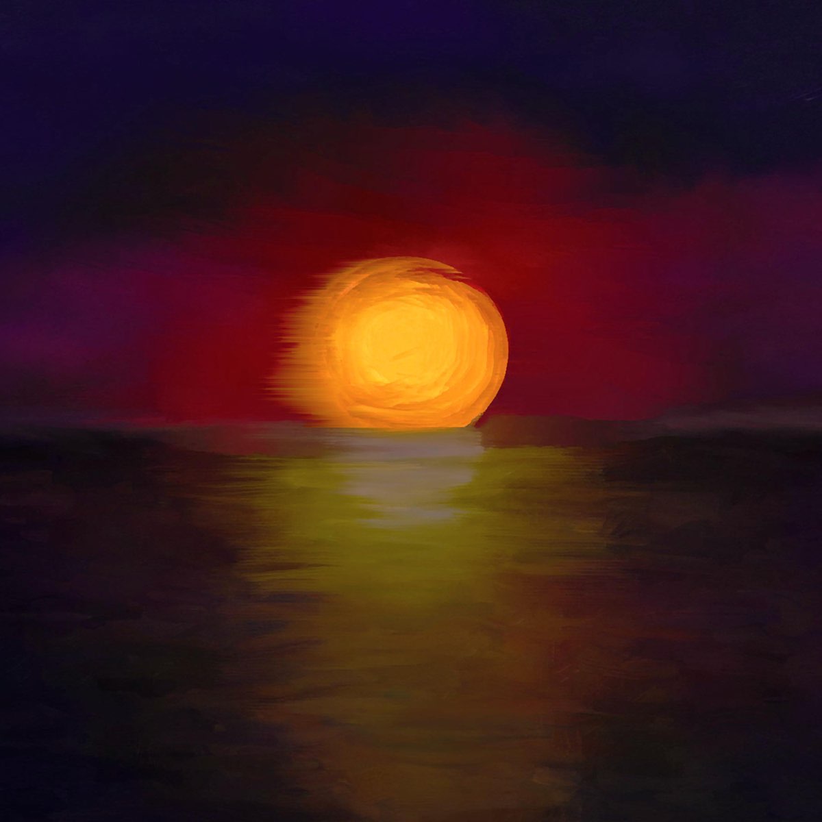 Detail Contoh Lukisan Sunset Nomer 35