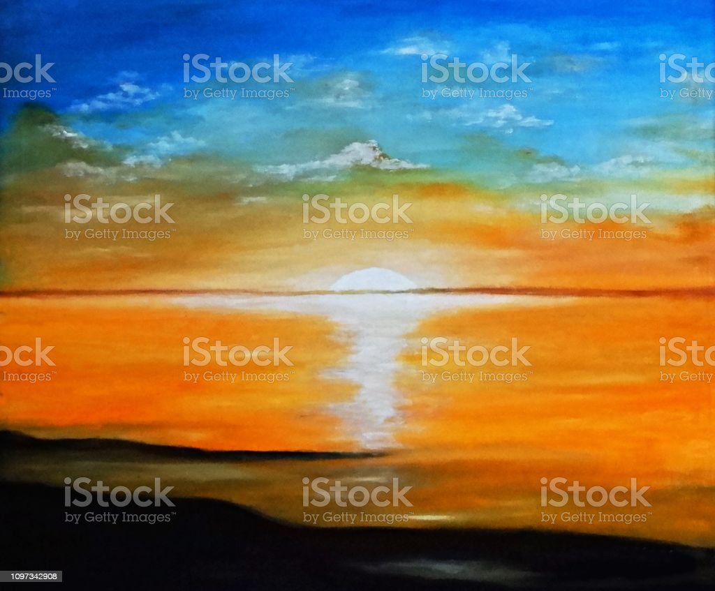 Detail Contoh Lukisan Sunset Nomer 50