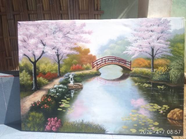 Detail Contoh Lukisan Taman Bunga Sakura Nomer 52