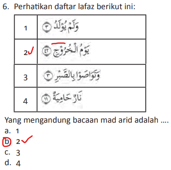 Detail Contoh Mad Arid Lissukun Nomer 16