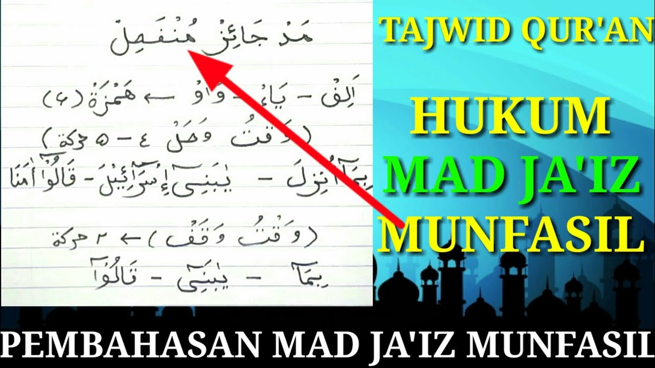 Detail Contoh Mad Jaiz Munfasil Dalam Al Quran Nomer 9