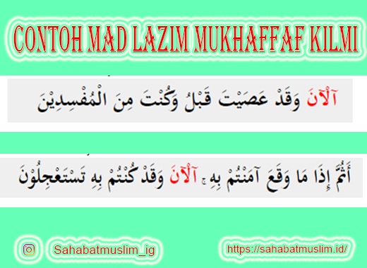 Detail Contoh Mad Lazim Harfi Mukhaffaf Nomer 7