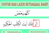 Detail Contoh Mad Lazim Mutsaqol Kalimi Nomer 50