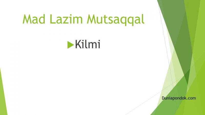 Detail Contoh Mad Lazim Mutsaqol Kalimi Nomer 52