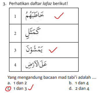 Detail Contoh Mad Thabi I Nomer 23