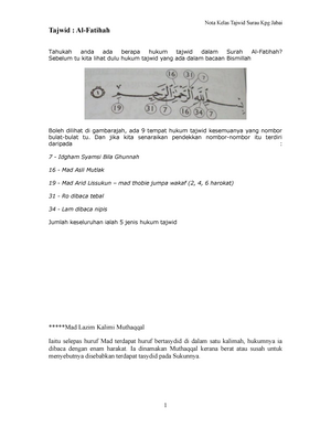 Detail Contoh Mad Thobi I Dalam Surat Al Fatihah Nomer 24