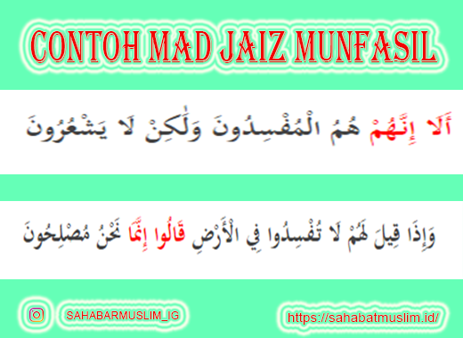 Detail Contoh Mad Wajib Muttasil Dalam Al Quran Nomer 17