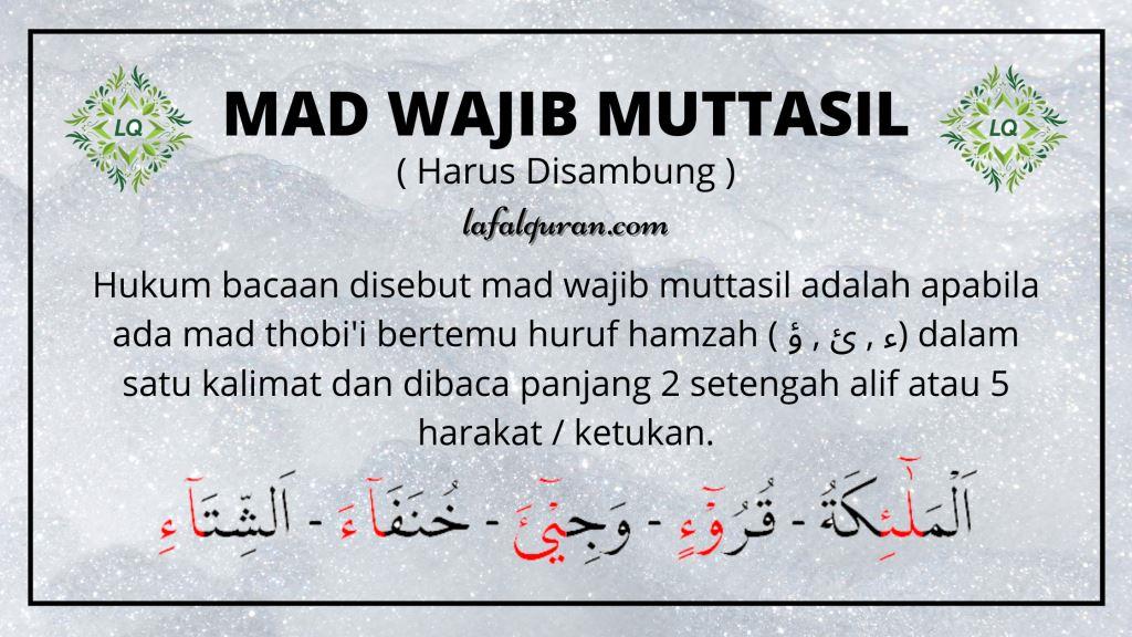 Detail Contoh Mad Wajib Muttasil Dalam Al Quran Nomer 3