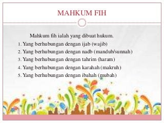 Contoh Mahkum Fih - KibrisPDR