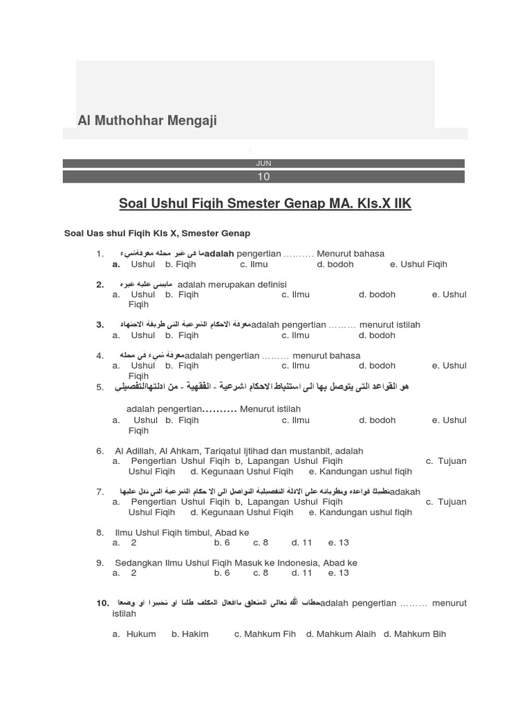 Detail Contoh Mahkum Fih Nomer 31