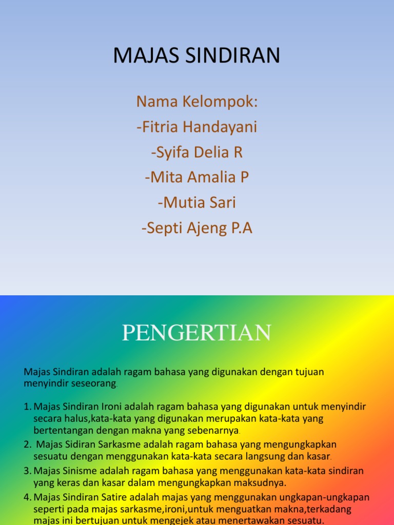 Detail Contoh Majas Sindiran Nomer 12