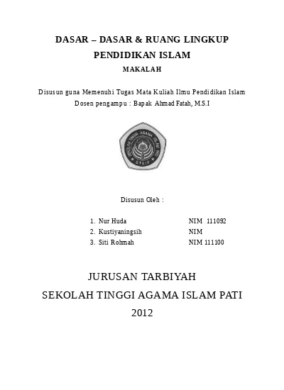 Detail Contoh Makalah Agama Islam Nomer 11