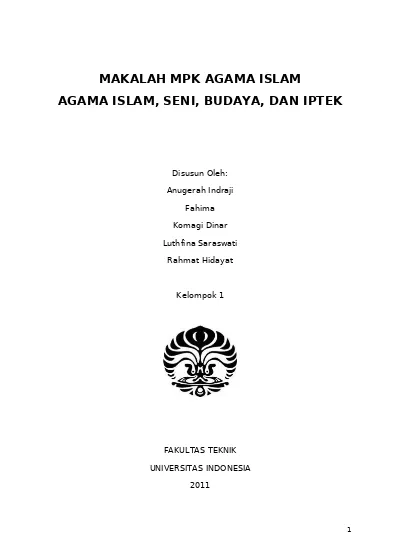 Detail Contoh Makalah Agama Islam Nomer 40