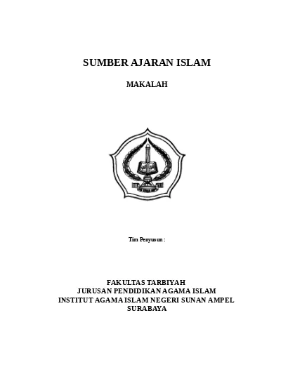 Detail Contoh Makalah Agama Islam Nomer 45