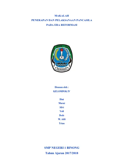 Detail Contoh Makalah Pancasila Mahasiswa Nomer 48