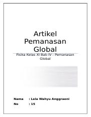 Detail Contoh Makalah Pemanasan Global Nomer 40