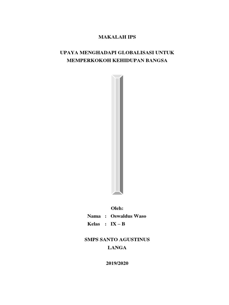 Detail Contoh Makalah Tentang Globalisasi Nomer 22