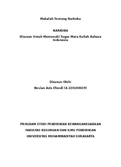 Detail Contoh Makalah Tentang Narkoba Nomer 4