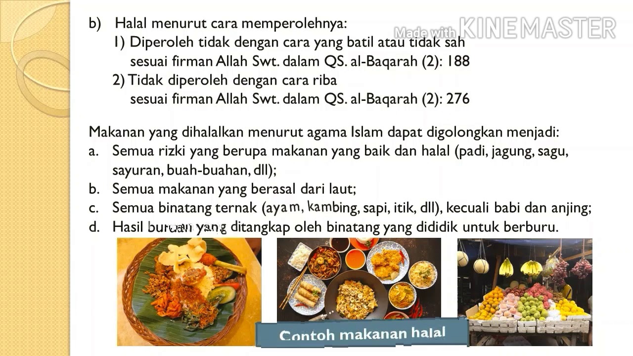 Detail Contoh Makanan Halal Dan Haram Nomer 28