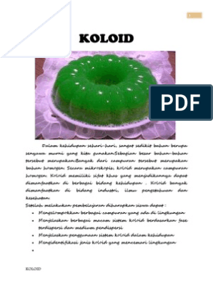 Detail Contoh Makanan Koloid Nomer 48