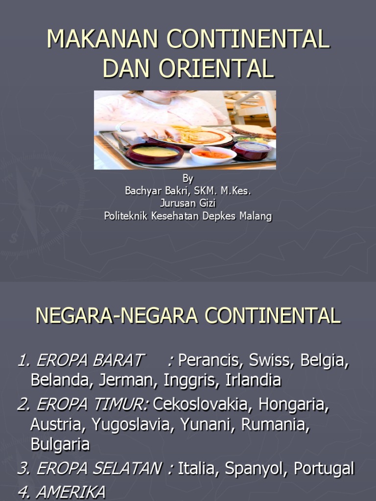 Detail Contoh Makanan Kontinental Dan Oriental Nomer 40